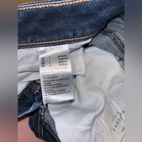 american eagle jeans size 2 hi-rise - Picture 4 of 4